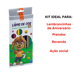 Kit Com 6 Pacotes de Lapis de Cor 12 Cores Sextavado Para Lembrancinha Revenda