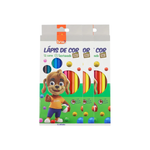 Kit Com 6 Pacotes de Lapis de Cor 12 Cores Sextavado Para Lembrancinha Revenda