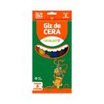 Giz De Cera Fino Estojos com 6 Cores Para Lembrancinhas Festas Prendas