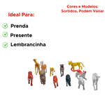 Kit 12 Peças Brinquedo Reino Animal Para Prenda Presente Sortidos 