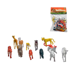 Kit 12 Peças Brinquedo Reino Animal Para Prenda Presente Sortidos 