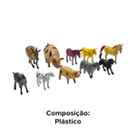 Kit Com 10 Peças Vida Na Fazenda Animais Sortidos