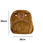 Mochila Pelúcia Pequena Infantil Baby Capivara Fofa Leve
