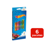 Kit Com 6 Pacotes Lápis De Cor Sextavado Para Lembrancinhas De Aniversário Revenda