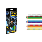 Kit Com 6 Pacotes Lápis De Cor 12 Cores Do Batman Heroes Para Lembrancinhas De Aniversário