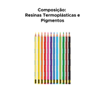 Kit Com 6 Pacotes Lápis De Cor 12 Cores Do Batman Heroes Para Lembrancinhas De Aniversário