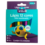Mini Lápis De Cor 12 Cores Sextavado Para Escola Arte Pintura