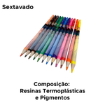 Lápis De cor Frozen 12 Cores Escolar Disney Arte Desenho