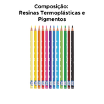 Kit Com 6 Pacotes Lápis De Cor 12 Cores Para Lembrancinhas De Aniversário Heroes