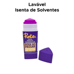 Kit 12 Colas Magica Roke Bastão Triangular Roxa 15g Cartão Papel Material Escolar Artesanado