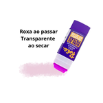 Kit 6 Colas Magica Roke Bastão Triangular Roxa 15g Cartão Papel Material Escolar Artesanado
