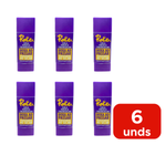 Kit 6 Colas Magica Roke Bastão Triangular Roxa 8g Cartão Papel Material Escolar Artesanado