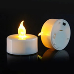 Kit 2 Velas Decorativas De Led Com Bateria Para Decoração De Natal