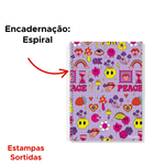 Kit 10 Cadernos Pequeno 1/4 Capa Dura 96 Folhas 1 Materia Para Agendas Anotação