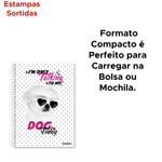 Kit 10 Cadernos Pequeno 1/4 Capa Dura 96 Folhas 1 Materia Para Agendas Anotação