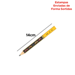 Kit 24 Lápis Big HB Resina Sem Borracha Triangular Pequeno Para Escola Arte