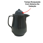 Kit 2 Garrafas Térmica Para Bebidas Quentes Café Leite Chocolate Chá De Plástico 300ml