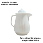 Garrafa Térmica Para Bebidas Quentes Café Leite Chocolate Chá De Plástico 300ml