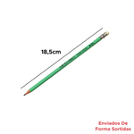 Kit 36 Lápis Redondo Reciclado Para Escola Revenda Atacado Colorido