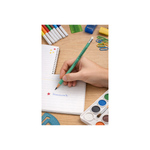 Kit 12 Lápis Redondo Reciclado Colorido Para Escola Revenda Atacado