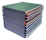 Kit 30 Caderneta Capa Flexível 1/8 Pequena Espiral 48 Folhas em Atacado Para Personalização