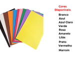 Kit 10 Folhas Placas De EVA 40cmx60cm Coloridas Para Artesanato Escola Arte