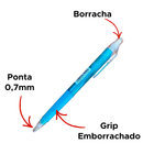 Kit 6 Lapiseiras 0.7mm Grip Sortida Para Escola Escritorio Revenda