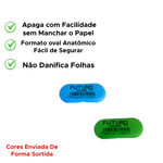 Kit Com 12 Borrachas Oval Colorida Para Escola Escritorio Revenda