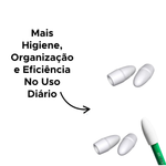 Kit 100 Borracha Branca Ponteira Para Lápis Escolar Em Atacado Para Revenda Lembrancinhas