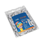 Kit 50 Borrachas Ponteira Branca Escolar Para Lápis