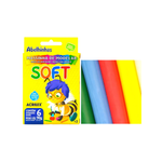 Kit 6 Pacotes De Massinhas de Modelar Acrilex Soft 6 Cores Infantil Atóxica