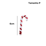 Enfeite Natalino Bengala Pendente Decoração Para Árvore De Natal Guirlanda Tamanho P