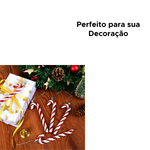 Enfeite Natalino Bengala Pendente Decoração Para Árvore De Natal Guirlanda Tamanho G