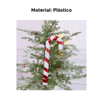 Enfeite Natalino Bengala Pendente Decoração Para Árvore De Natal Guirlanda Tamanho G
