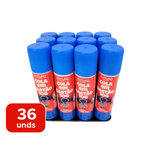 Kit Com 36 Colas em Bastão 10g Escola Revenda Atacado