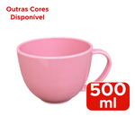 Caneca Para Cereal Plástico 500 ml Caneco Grande Para Cereais Colorida