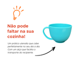 Caneca Para Cereal Plástico 500 ml Caneco Grande Para Cereais Colorida