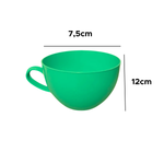 Caneca Para Cereal Plástico 500 ml Caneco Grande Para Cereais Colorida