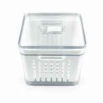 Organizador Quadrado 2,8L Com Tampa Multiuso Para Geladeira