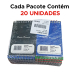Kit Com 60 Cadernetas Apontamento Bloco de Anotações de Bolso Tamanho 1/16 Com 40 Folhas