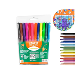 Kit 12 Pacotes De Canetinhas Com 12 Cores Para Revendas Lembrancinhas