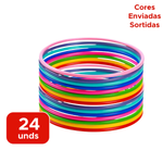Kit 24 Bambolês Multicoloridos 50cm Para Crianças Festas Aniversario Presente Sortido