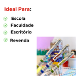 Kit Com 72 Lápis Grafite Tabuada HB Com Borracha Para Escola Revenda Atacado