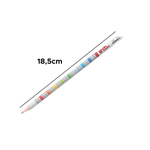 Kit Com 72 Lápis Grafite Tabuada HB Com Borracha Para Escola Revenda Atacado