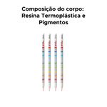 Kit 24 Lápis Grafite Tabuada HB Com Borracha Para Escola Faculdade Atacado