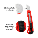 Kit Com 12 Estiletes Grande 18mm Largo Retrátil Artesanato Profissional