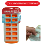 Kit 4 Formas de Gelo Sortido 12 Cubos Fundo em Silicone Fácil de Desenformar