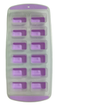 Kit 4 Formas de Gelo Sortido 12 Cubos Fundo em Silicone Fácil de Desenformar