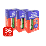 Kit Com 36 Estiletes Pequeno 9mm Retrátil Fino Plástico Aço Reforçado Escolar Escritório