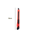 Kit Com 36 Estiletes Pequeno 9mm Retrátil Fino Plástico Aço Reforçado Escolar Escritório